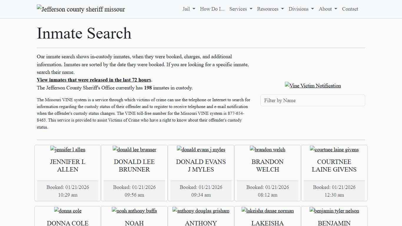 Inmate Search | Jefferson County Sheriff's Office